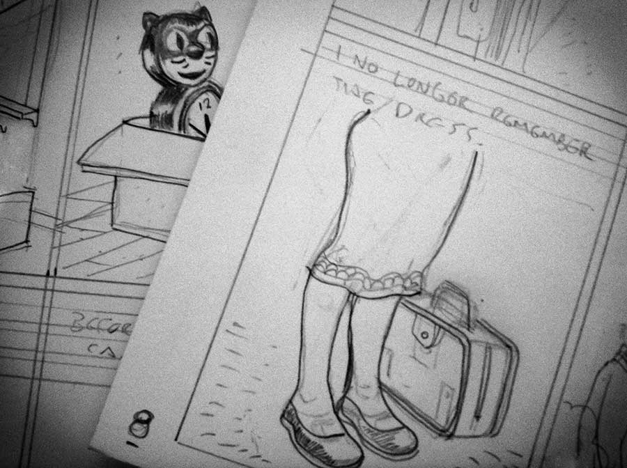 pencils for pages 7 and 8 of Speak Softly comic strip.