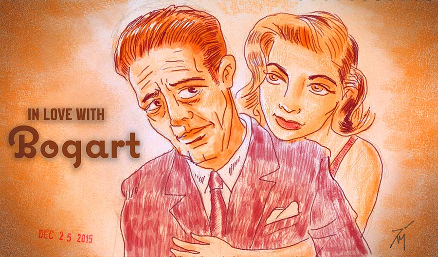 Illustration titled: In Love With Bogart