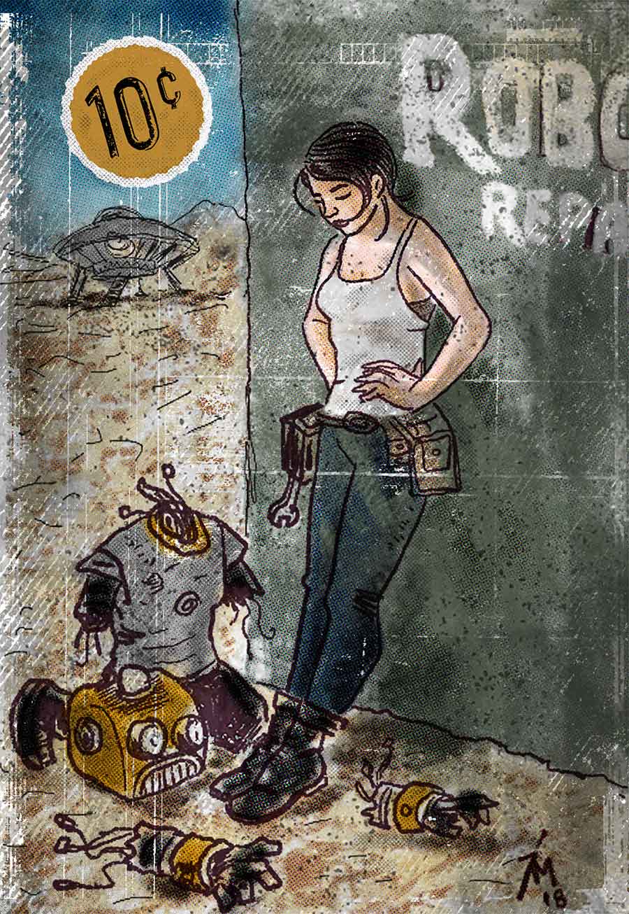 illustration titled: Robot Repair
