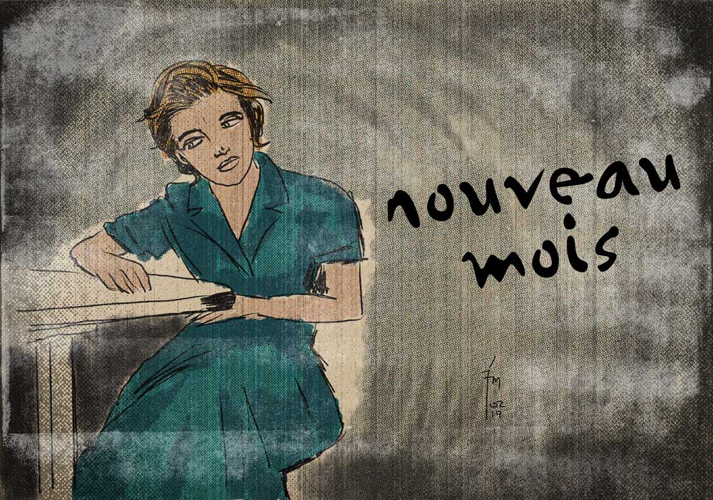 illustration titled: nouveau mois (new month)