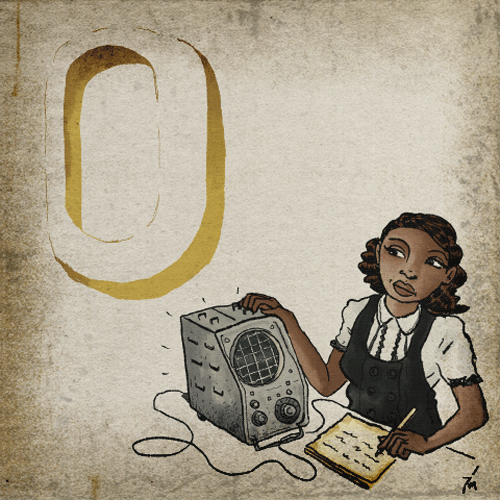 the letter O.