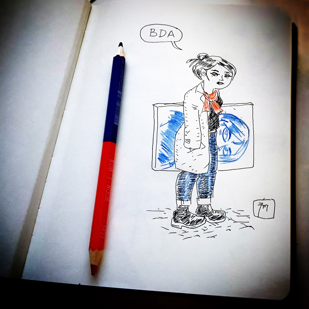 illustration titled: BDA Sketch