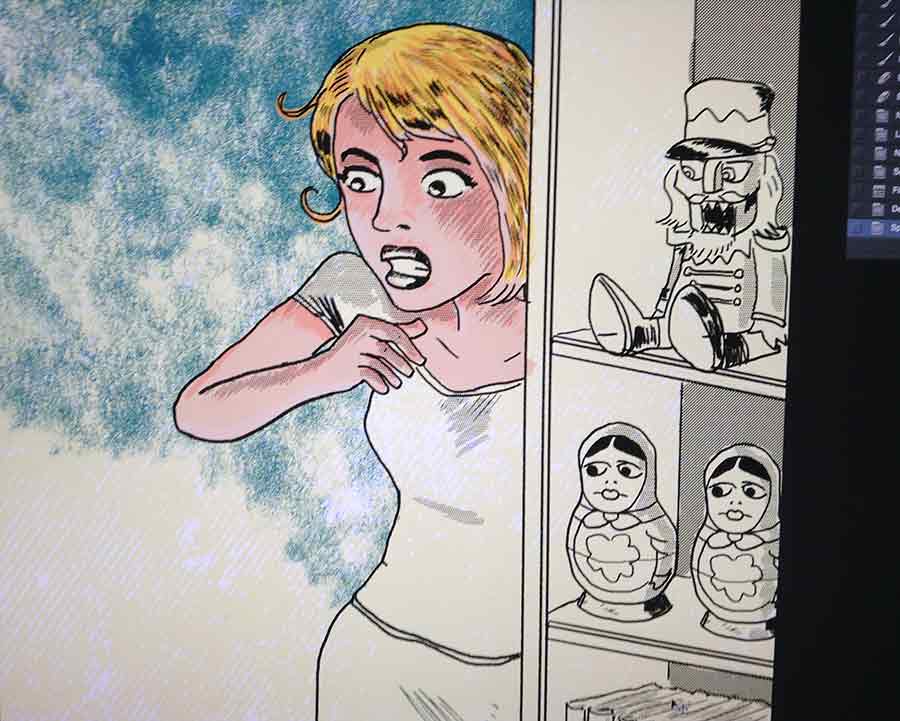 digital colours for an illustration