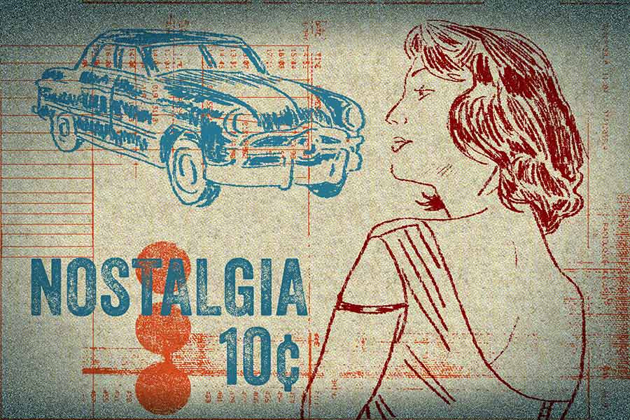 illustration titled: Ten Cent Nostalgia