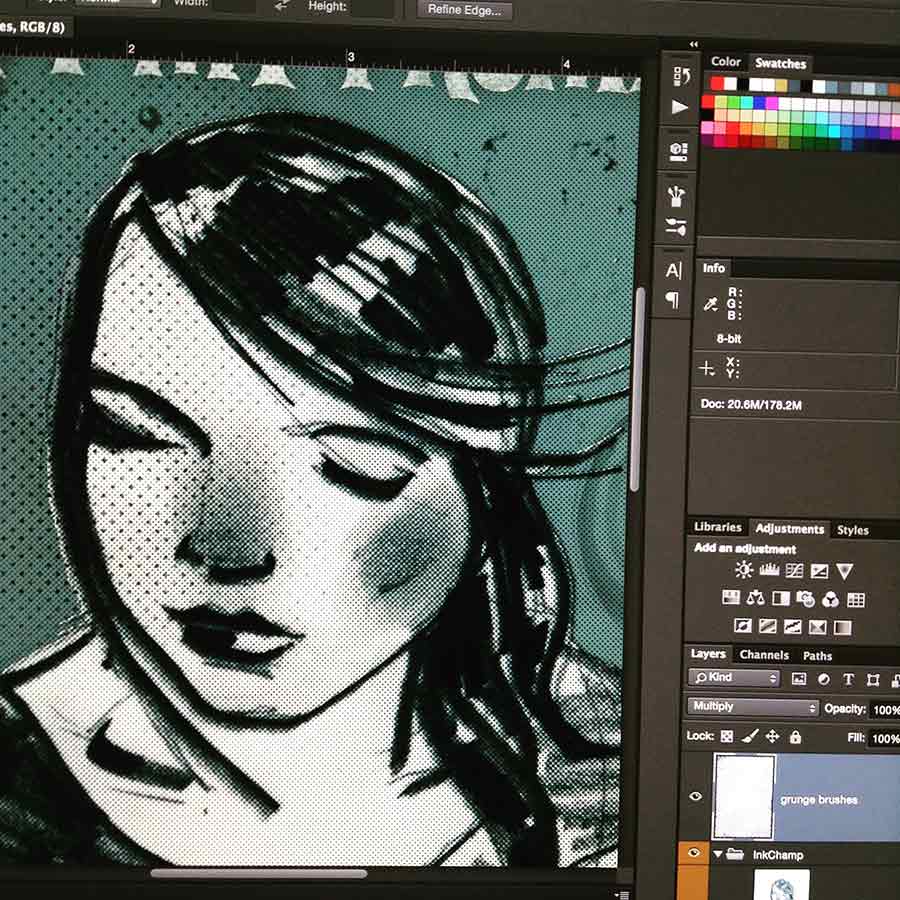Digitally colouring: I Kept My Promise