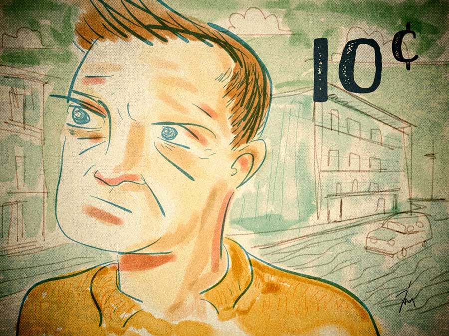 Illustration titled: Lost