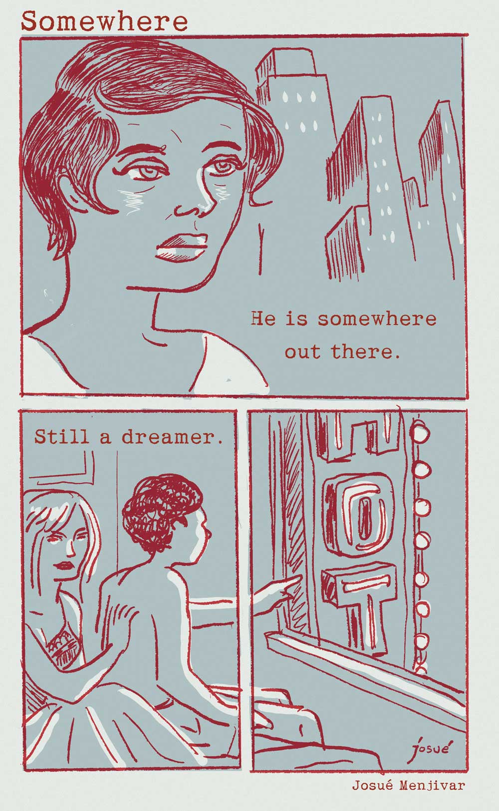 short comic story titled: Somewhere