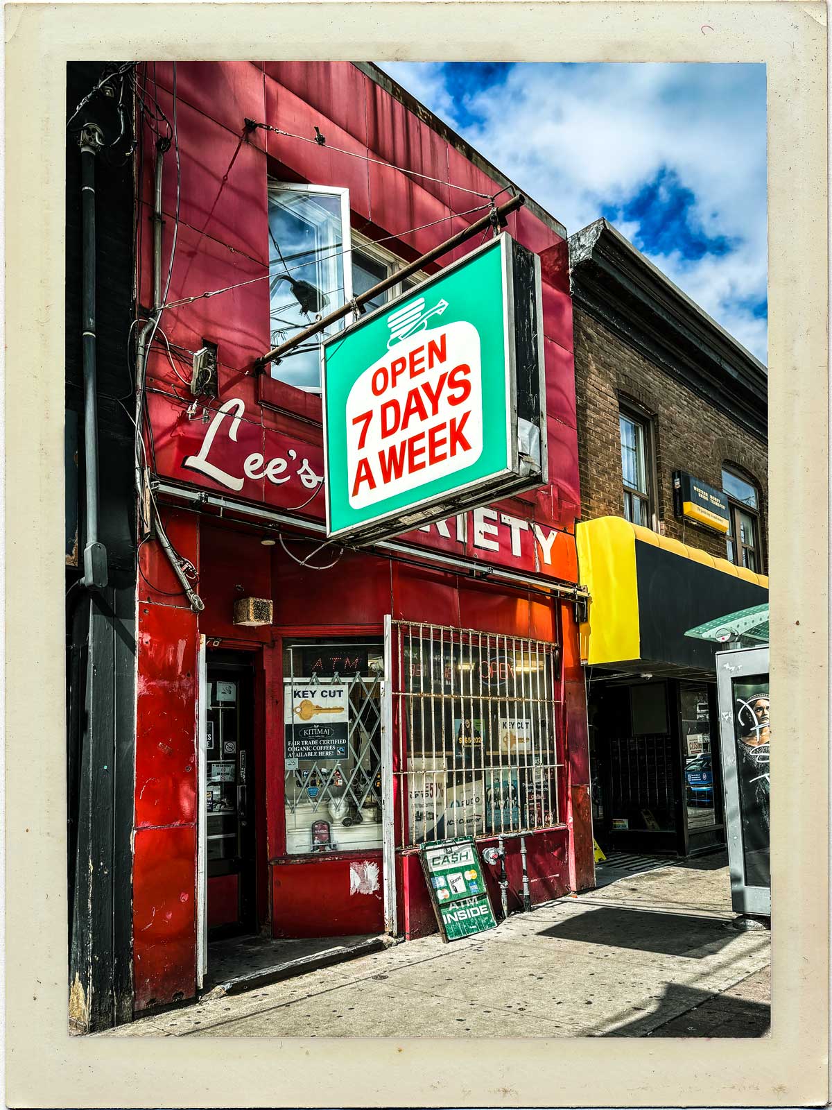 photo of an old convenience store.