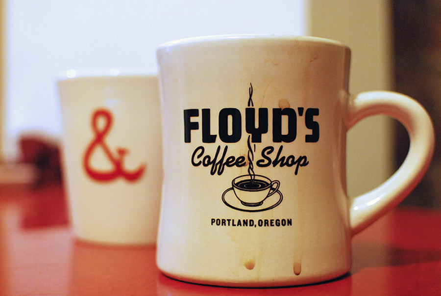 two beautiful diner cups