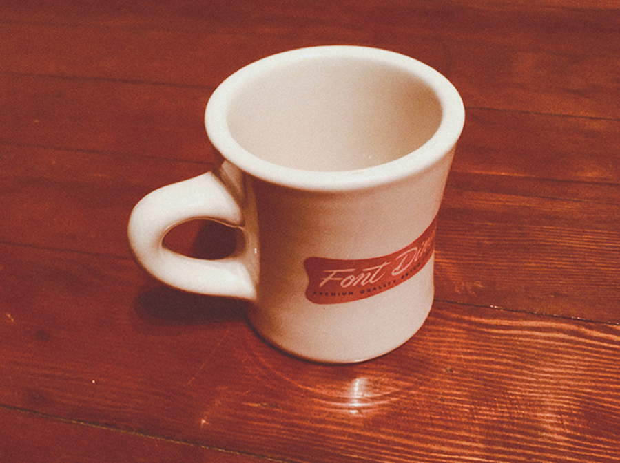 image of an empty coffee cup.