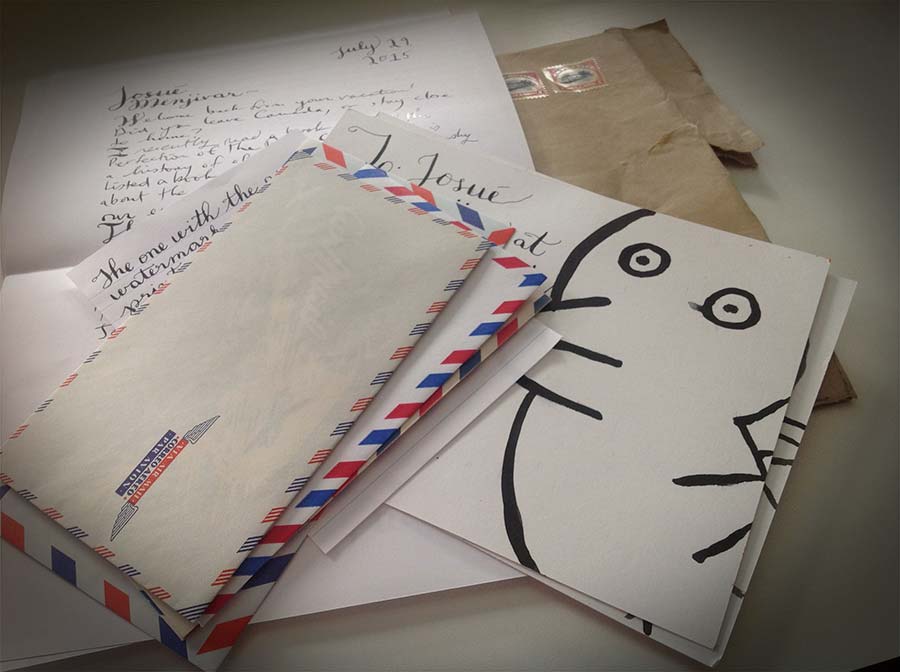 photo of a nice hand written letter sent to me.