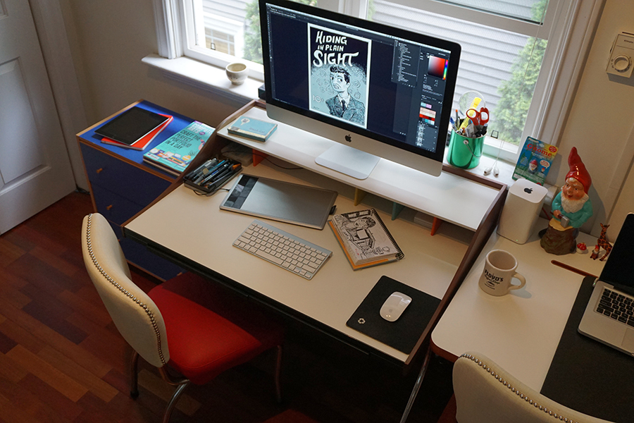 Photo of my workspace in Vancouver.